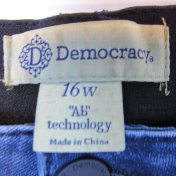 Democracy Ab Solution Technology Ankle Blue Jeans Womens 16 - Picture 4 of 6